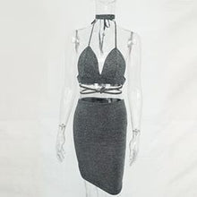 Women Sexy Sparkly Bandage Bodycon Dresses