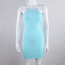 Women Spaghetti Strap Black Sexy Dress