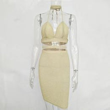 Women Sexy Sparkly Bandage Bodycon Dresses