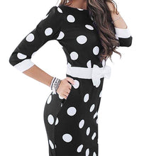 Women Polka Dot Dress Bodycon