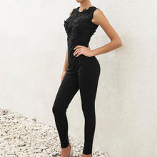Women Lace Stitching Jumpsuit