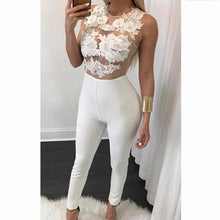 Women Lace Stitching Jumpsuit