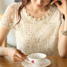 Women Lace Embroidery Blouse