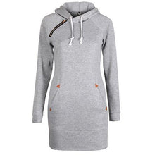 Women Hooded Mini Dress with Pocket