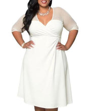 Women Half Sleeve Dress (Plus Size)