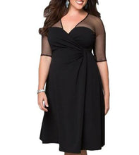 Women Half Sleeve Dress (Plus Size)