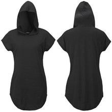 Women Hooded T-Shirt Short Sleeve