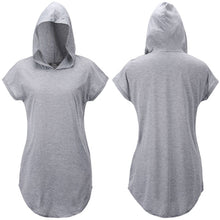 Women Hooded T-Shirt Short Sleeve