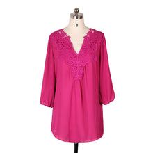 Women Plus Size Chiffon Blouse