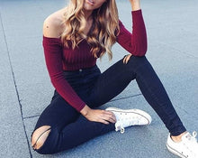 Women Off Shoulder T-shirt