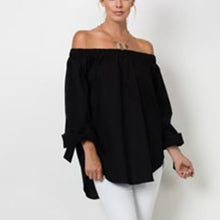 Women Off Shoulder Striped Blouse