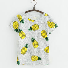 Women Pineapple Print T-shirt
