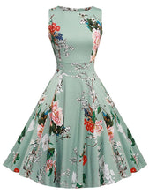 Women Floral Print Dress Sleeveless