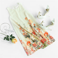 Women Flower Print Boho Dress