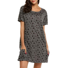 Women Casual Loose Nightgown with Pocket