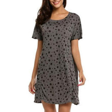 Women Casual Loose Nightgown with Pocket