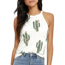 Women Cactus Printed Tank Top