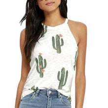 Women Cactus Printed Tank Top