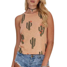 Women Cactus Printed Tank Top