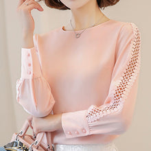 Women Lace Blouse Pink