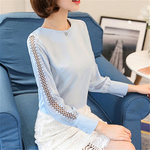Women Lace Blouse Pink