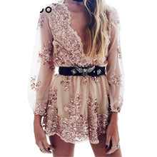 Women Sequin Mesh Jumpsuit