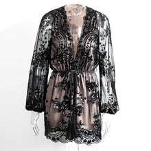 Women Sequin Mesh Jumpsuit