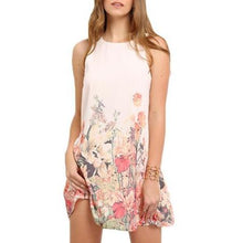 Women Flower Print Boho Dress