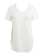 Women Solid V Neck TShirt (Plus Size)