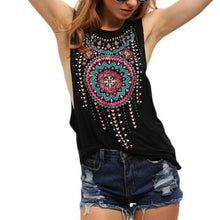 Women Vintage Tribal Print Tank Top