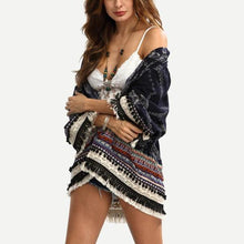 Women Three Quarter Length Sleeve Kimono