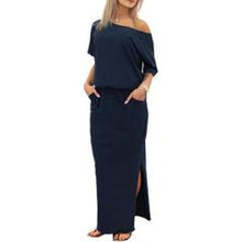 Women Boho Maxi Dress with Pocket