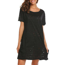 Women Casual Loose Nightgown with Pocket