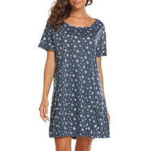 Women Casual Loose Nightgown with Pocket
