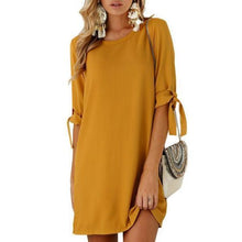 Women Casual Shirt Dress Half Sleeve