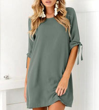 Women Casual Shirt Dress Half Sleeve
