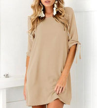 Women Casual Shirt Dress Half Sleeve