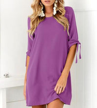 Women Casual Shirt Dress Half Sleeve