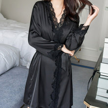 Women Lace Robe Female Sleepwear