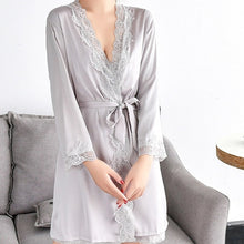 Women Lace Robe Female Sleepwear
