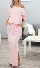 Women Boho Maxi Dress with Pocket