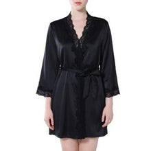Women Lace Sexy Robe Silk Nightgown