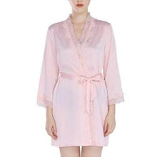 Women Lace Sexy Robe Silk Nightgown