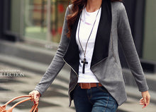 Women Casual Cardigan Patchwork