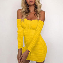 Women Bandage Dress Off Shoulder