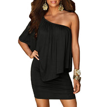 Women Army Green Slash Neck Mini Dress