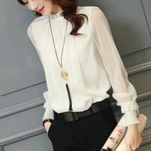 Women Chiffon Blouse Long Sleeve