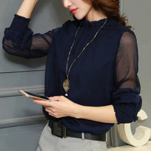 Women Chiffon Blouse Long Sleeve