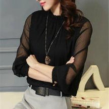 Women Chiffon Blouse Long Sleeve