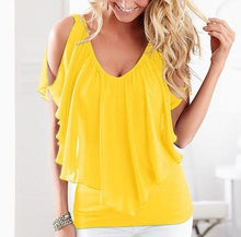 Women Batwing Short Sleeve Chiffon Blouse (Plus Size)